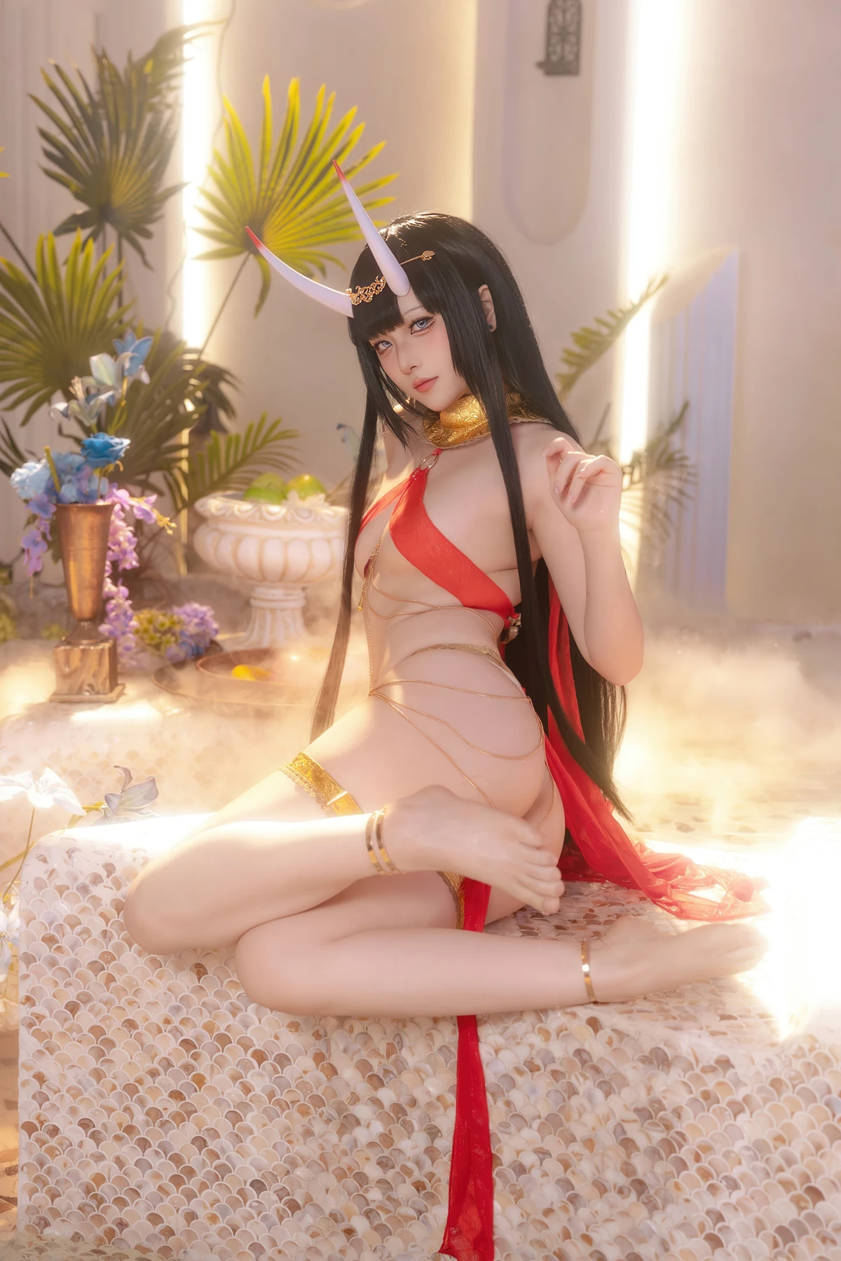 Cosplay 屿鱼 – 碧蓝航线 能代 赤纱浴影