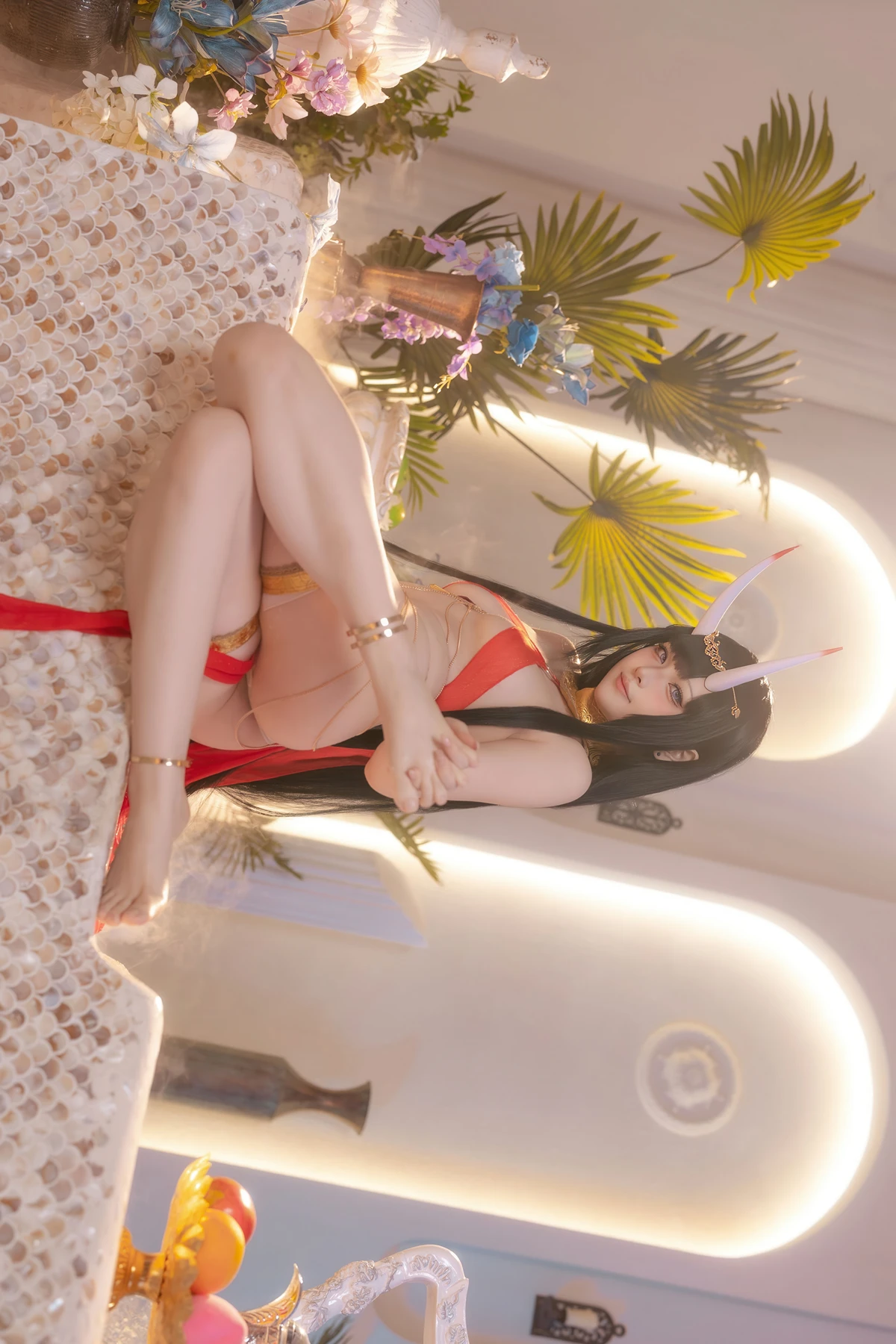 Cosplay 屿鱼 – 碧蓝航线 能代 赤纱浴影