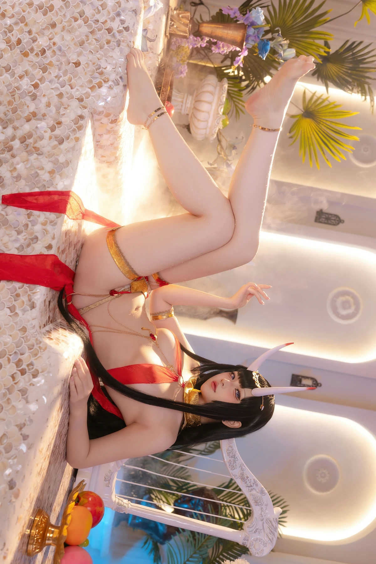 Cosplay 屿鱼 – 碧蓝航线 能代 赤纱浴影