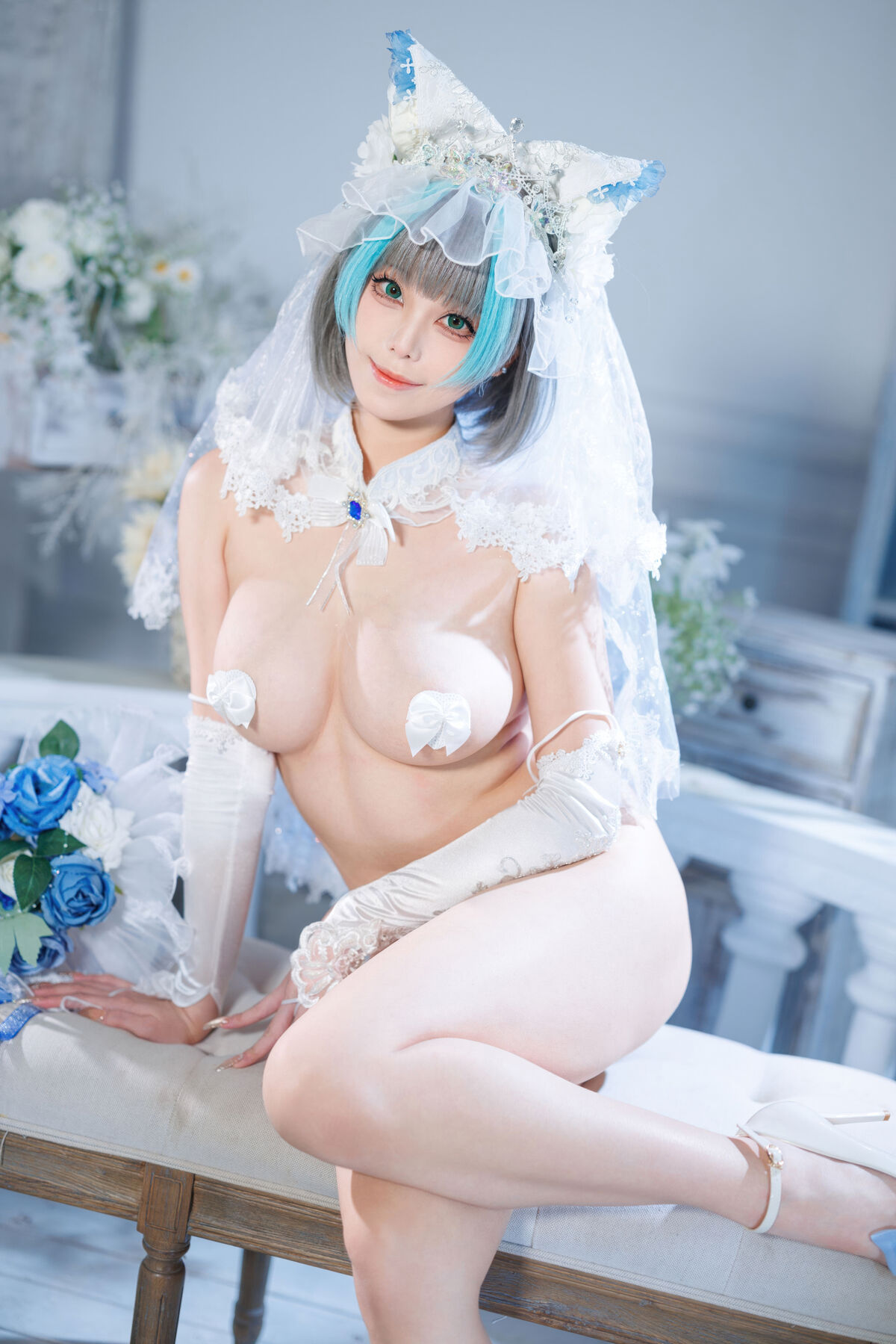 Coser@蜜汁猫裘 - 碧蓝航线 柴郡 花嫁 Part02