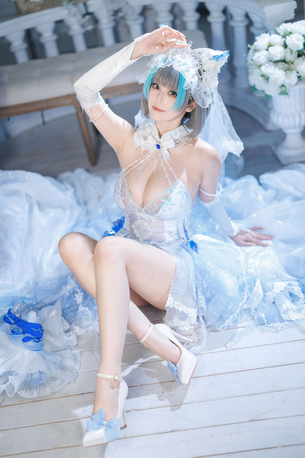 Coser@蜜汁猫裘 - 碧蓝航线 柴郡 花嫁 Part01