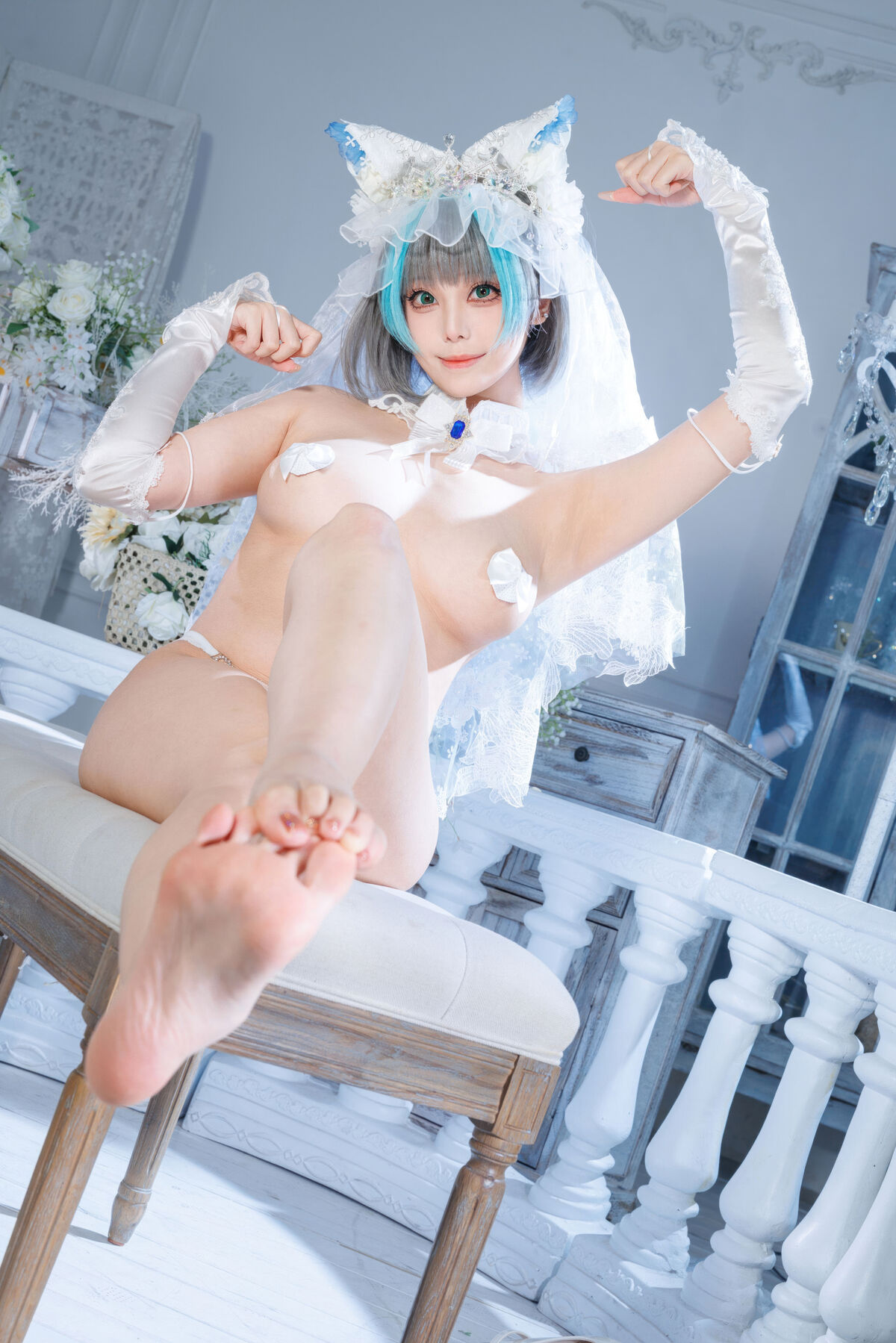 Coser@蜜汁猫裘 - 碧蓝航线 柴郡 花嫁 Part02