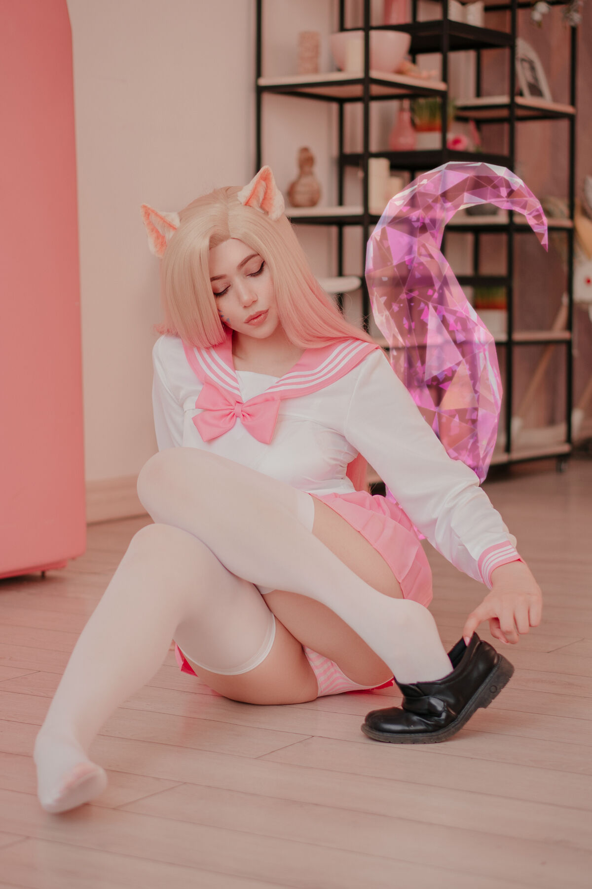 Coser@Alina Becker - Ahri Schoolgirl Part01