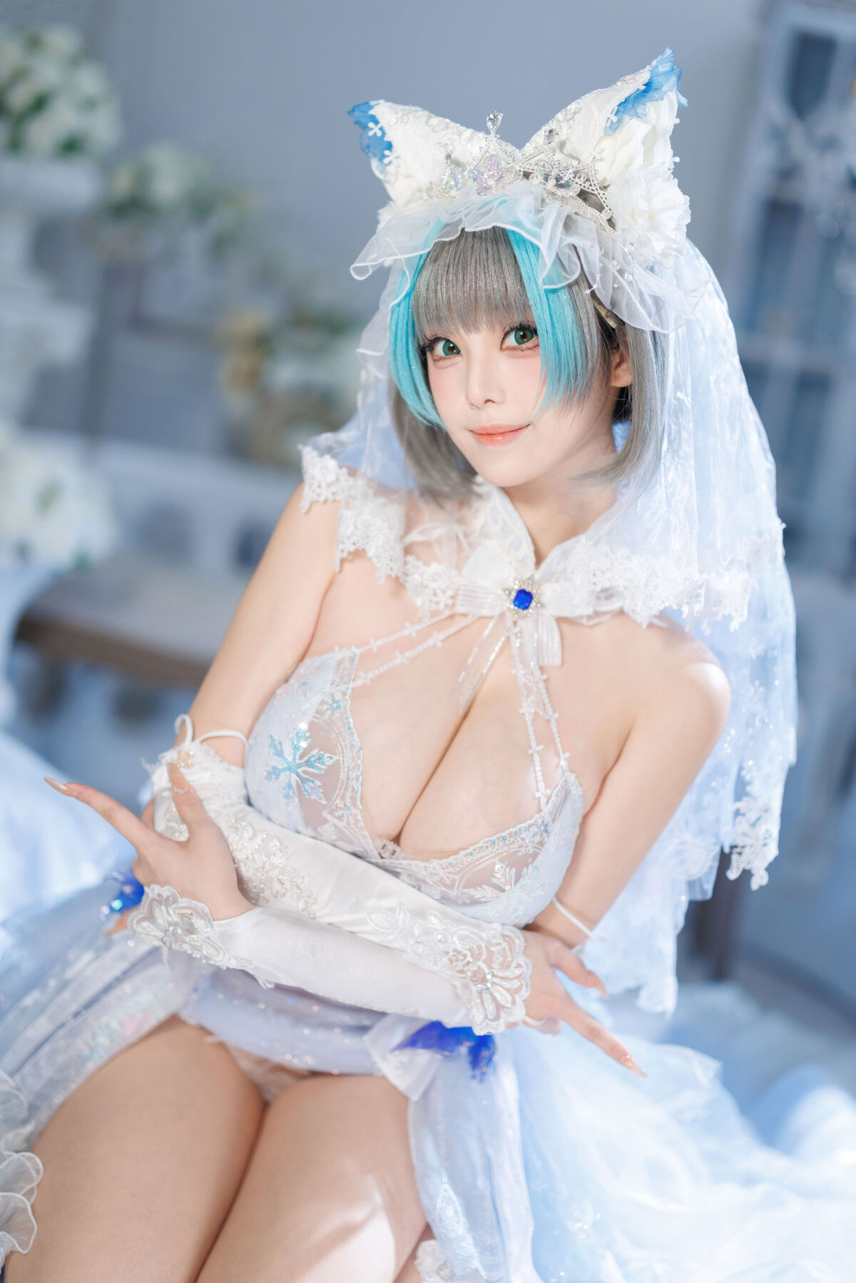 Coser@蜜汁猫裘 - 碧蓝航线 柴郡 花嫁 Part02