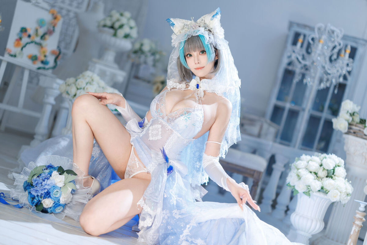 Coser@蜜汁猫裘 - 碧蓝航线 柴郡 花嫁 Part01