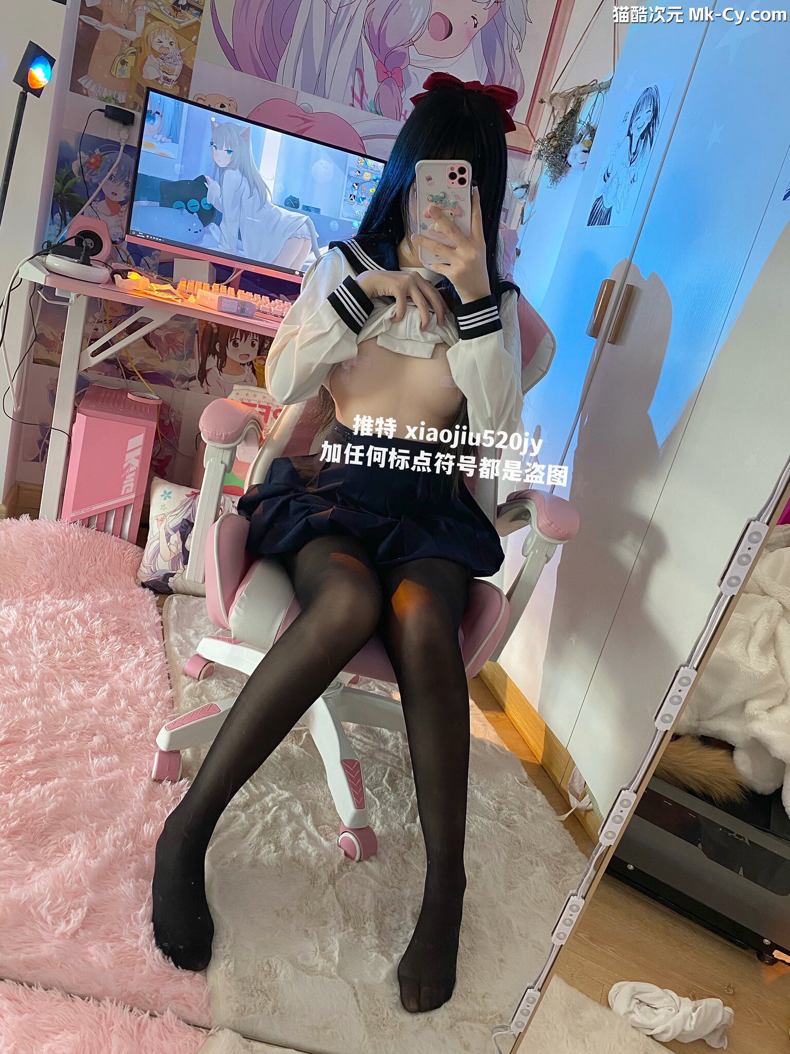 最新网红瓜曝光，抖音二次元卡哇伊可盐可甜高颜美少女【小九酱】露脸定制私拍，美鲍美菊道具自慰啪啪呻吟销魂，撸点很高