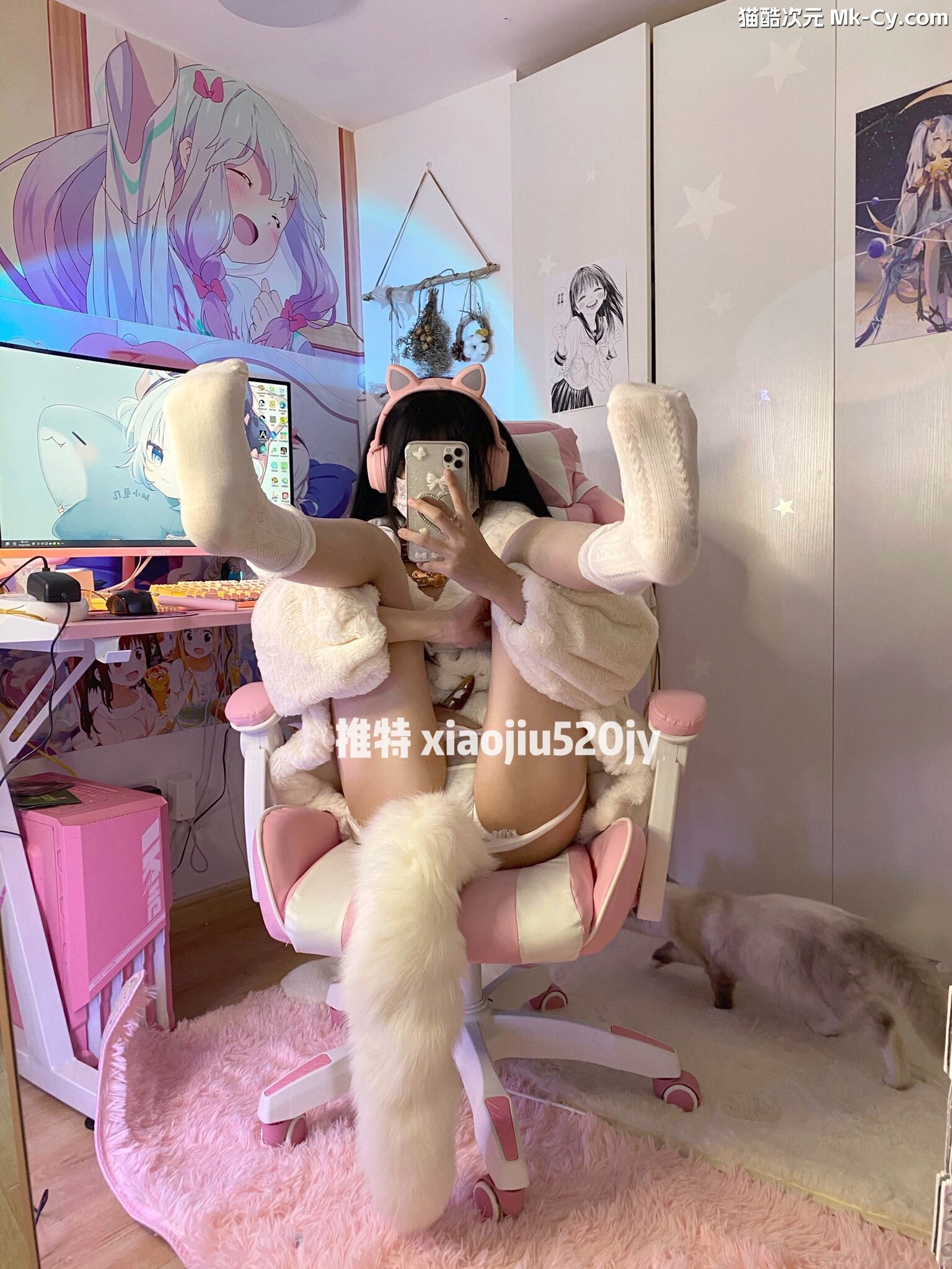 最新网红瓜曝光，抖音二次元卡哇伊可盐可甜高颜美少女【小九酱】露脸定制私拍，美鲍美菊道具自慰啪啪呻吟销魂，撸点很高