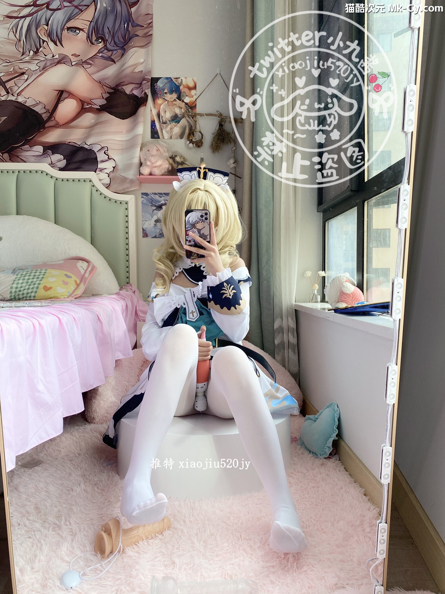 最新网红瓜曝光，抖音二次元卡哇伊可盐可甜高颜美少女【小九酱】露脸定制私拍，美鲍美菊道具自慰啪啪呻吟销魂，撸点很高