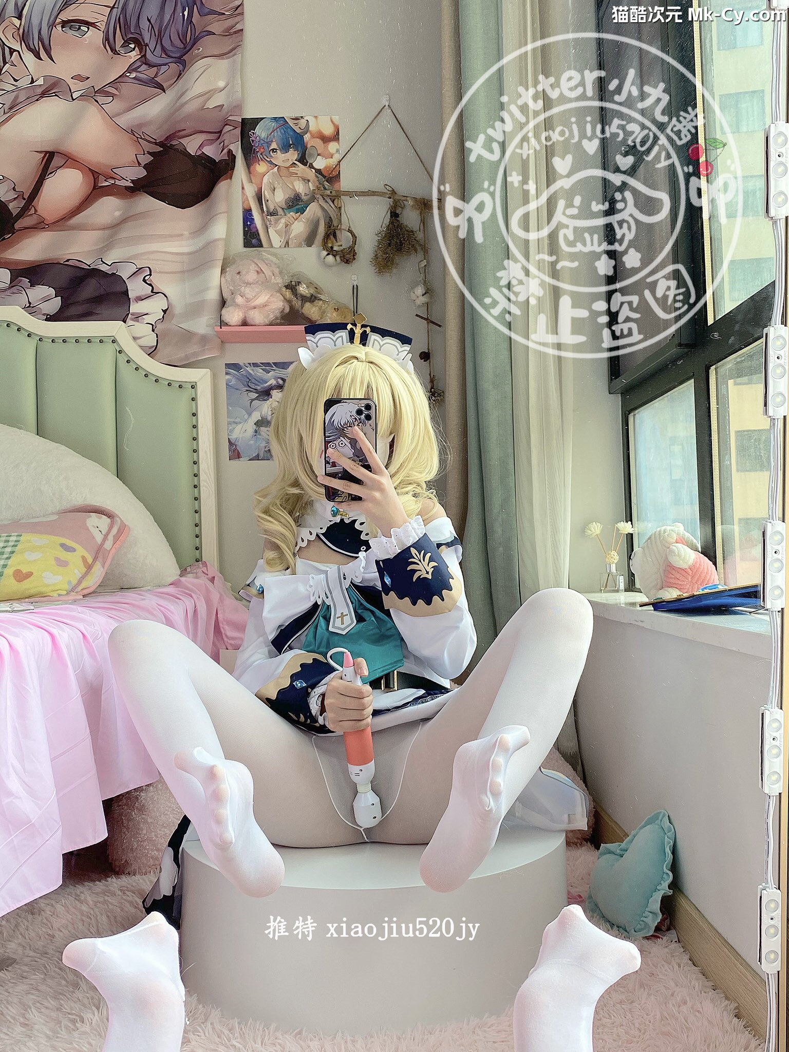 最新网红瓜曝光，抖音二次元卡哇伊可盐可甜高颜美少女【小九酱】露脸定制私拍，美鲍美菊道具自慰啪啪呻吟销魂，撸点很高