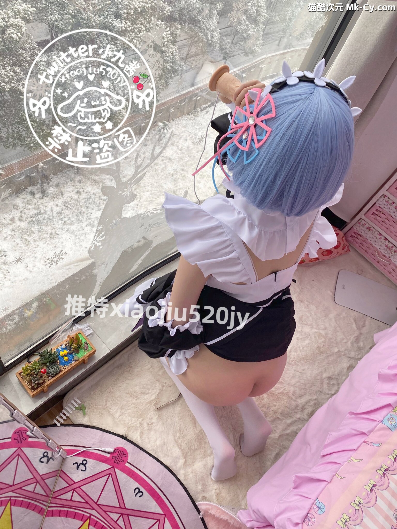 最新网红瓜曝光，抖音二次元卡哇伊可盐可甜高颜美少女【小九酱】露脸定制私拍，美鲍美菊道具自慰啪啪呻吟销魂，撸点很高