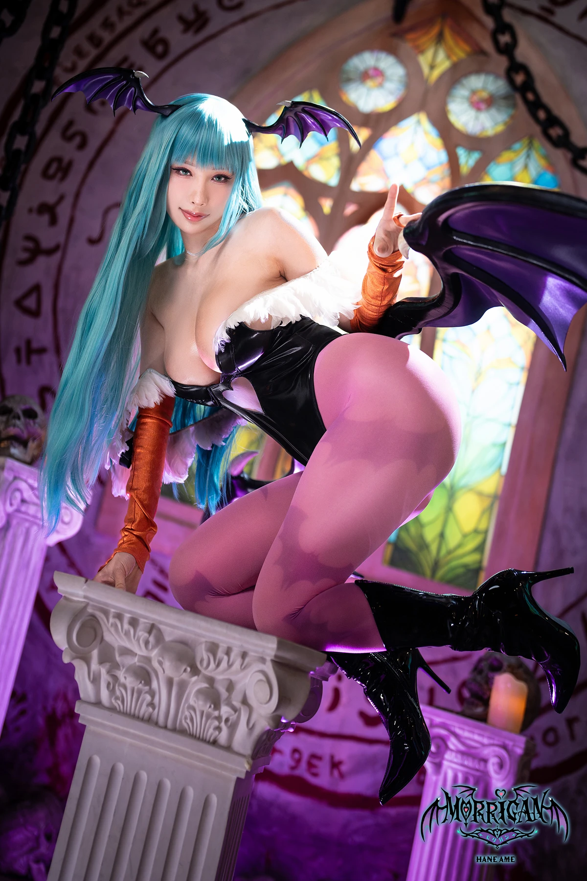 Cosplay HaneAme 雨波 – 恶魔战士 莫莉卡