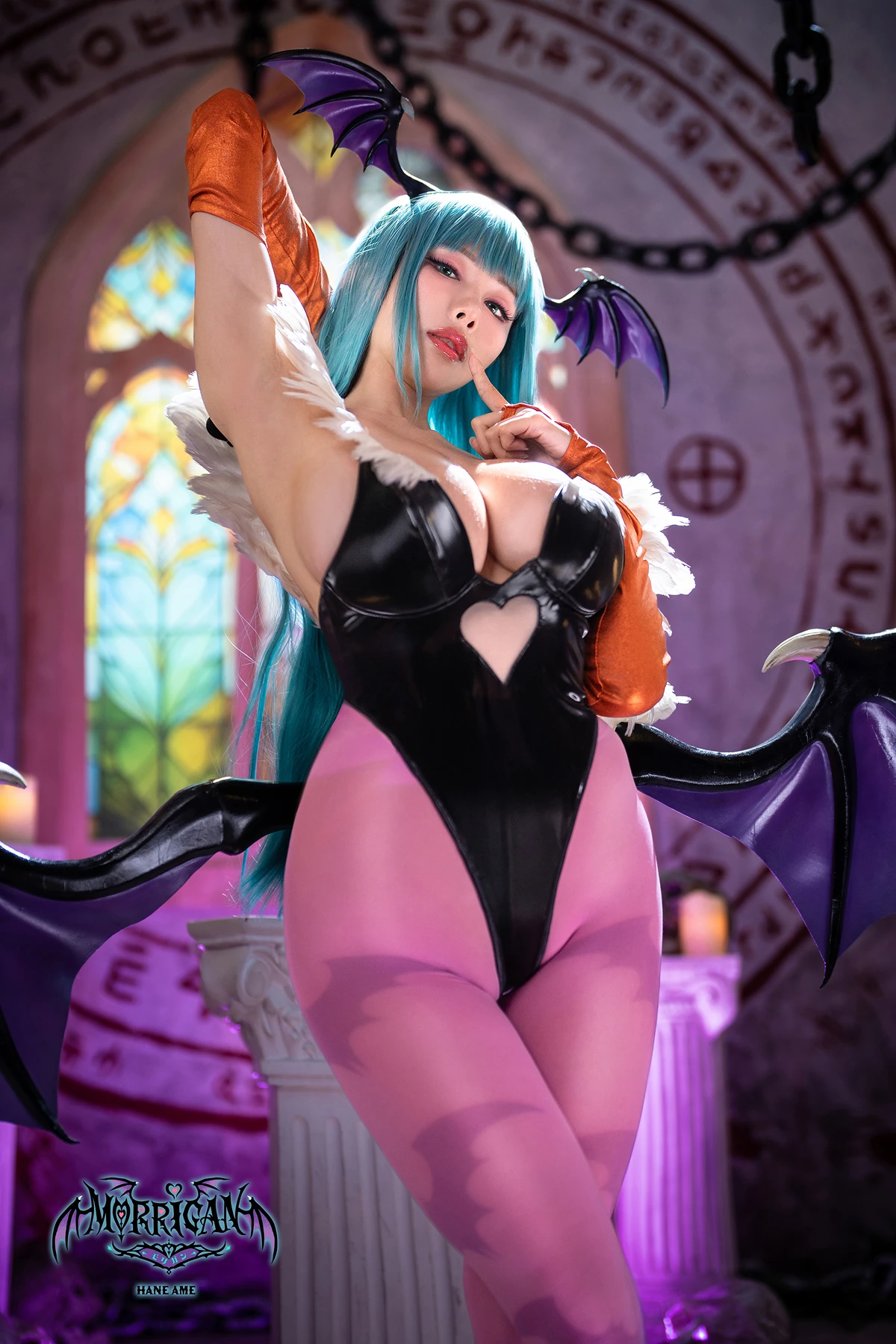 Cosplay HaneAme 雨波 – 恶魔战士 莫莉卡