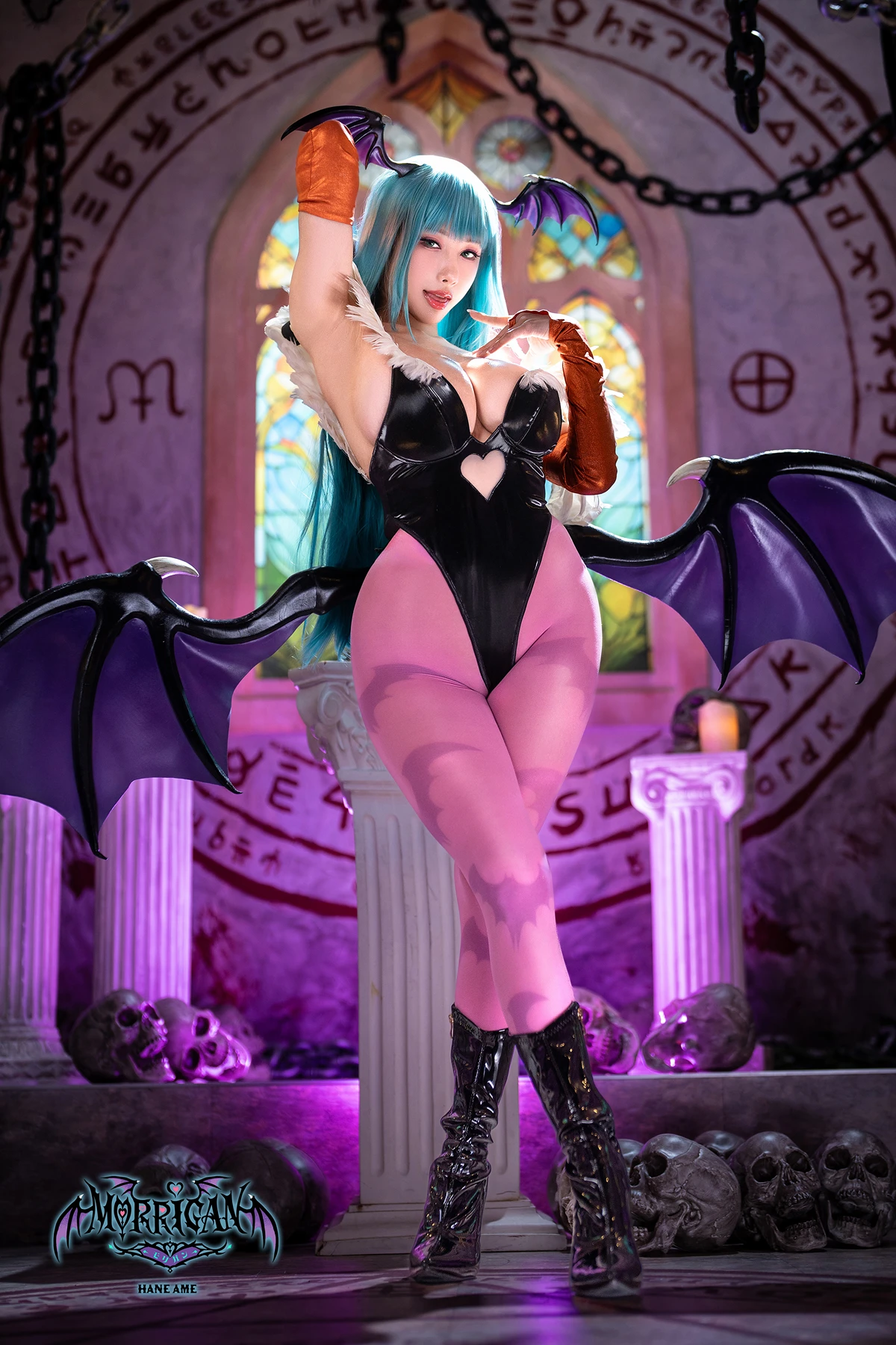 Cosplay HaneAme 雨波 – 恶魔战士 莫莉卡