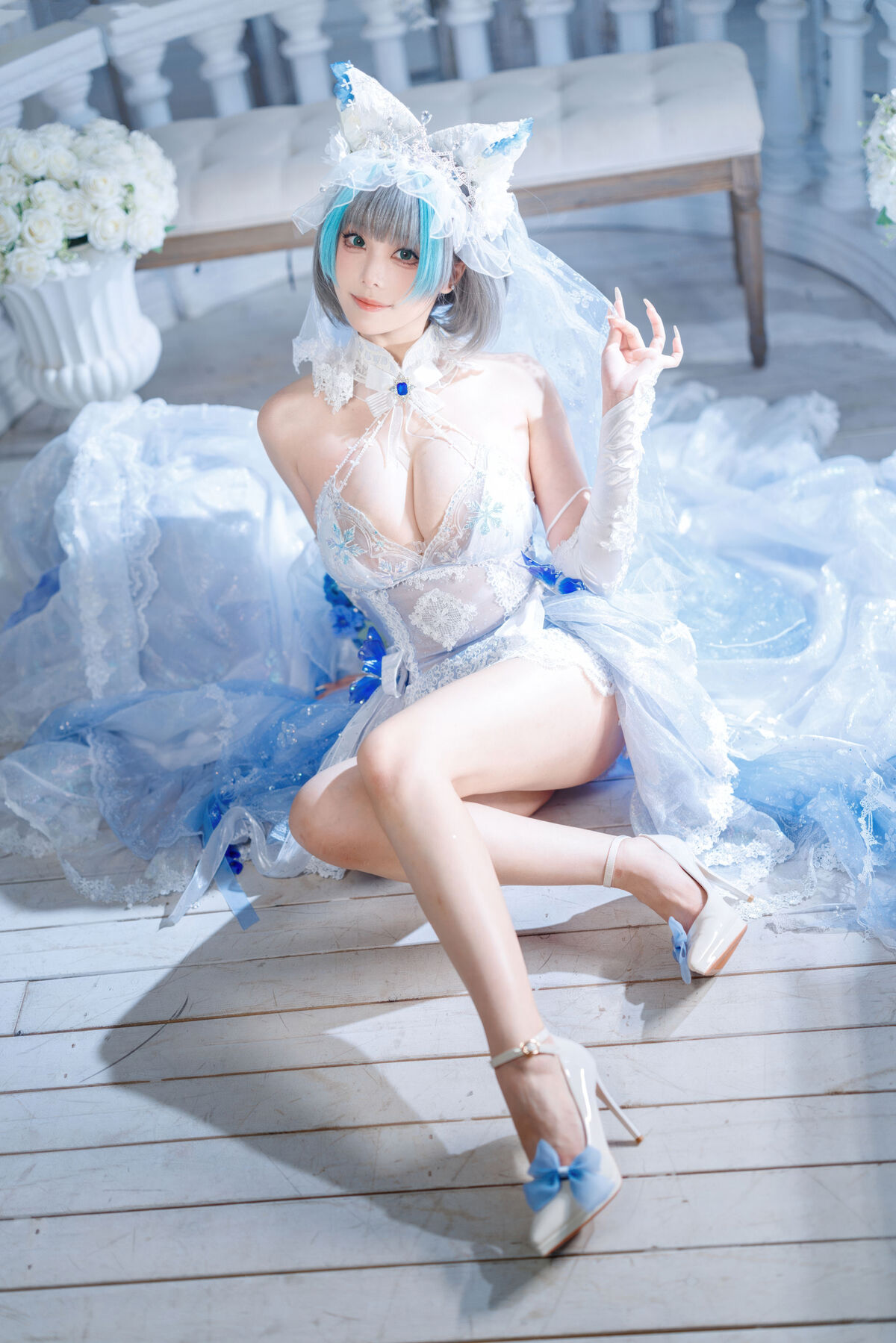 Coser@蜜汁猫裘 - 碧蓝航线 柴郡 花嫁 Part02