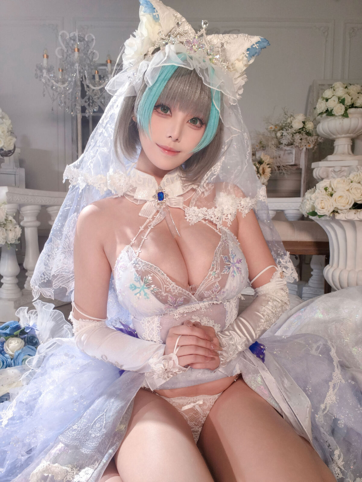 Coser@蜜汁猫裘 - 碧蓝航线 柴郡 花嫁 Part01