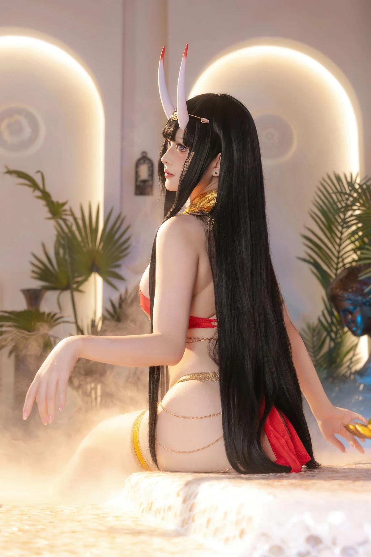 Cosplay 屿鱼 – 碧蓝航线 能代 赤纱浴影