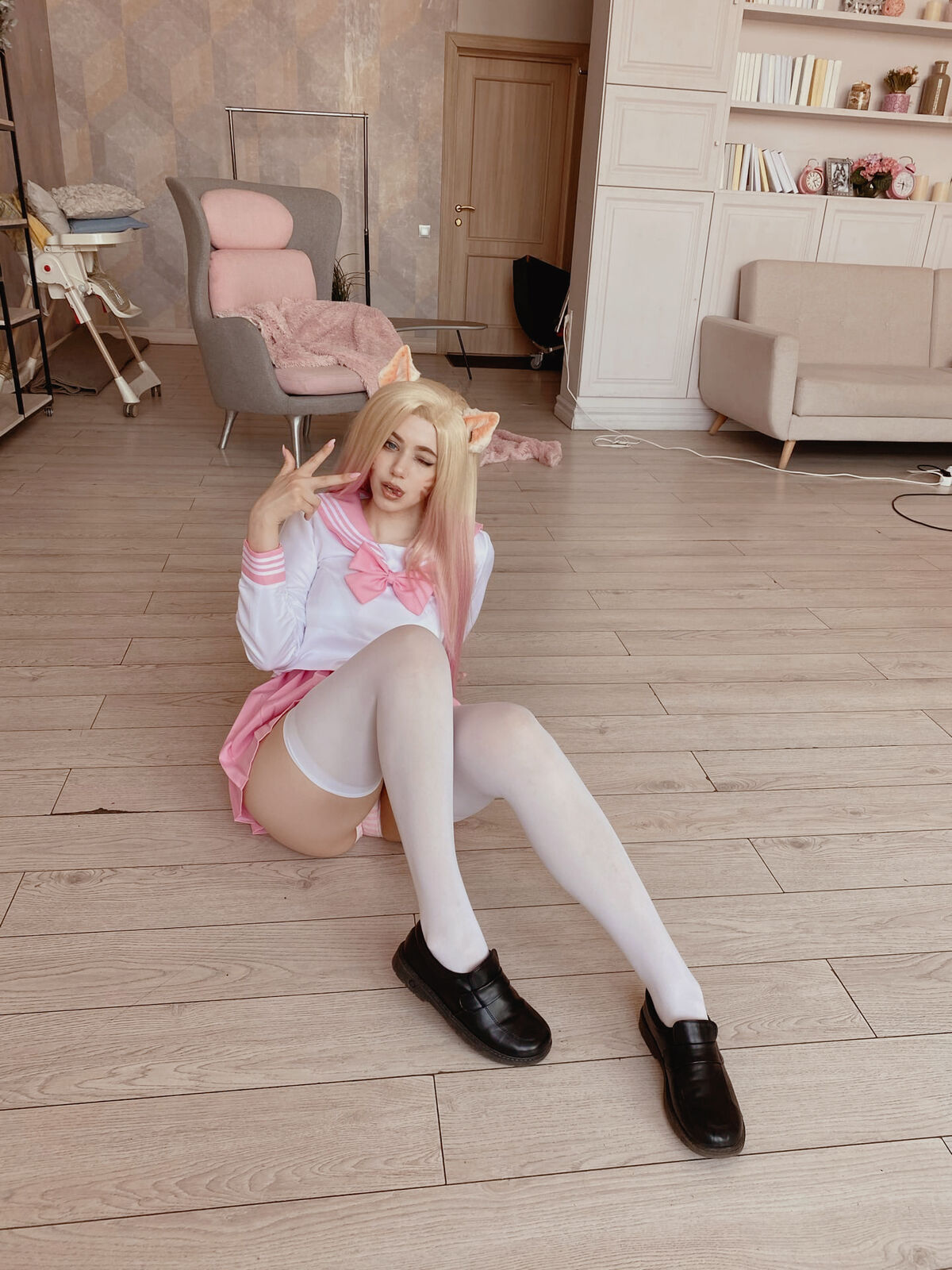 Coser@Alina Becker - Ahri Schoolgirl Part02