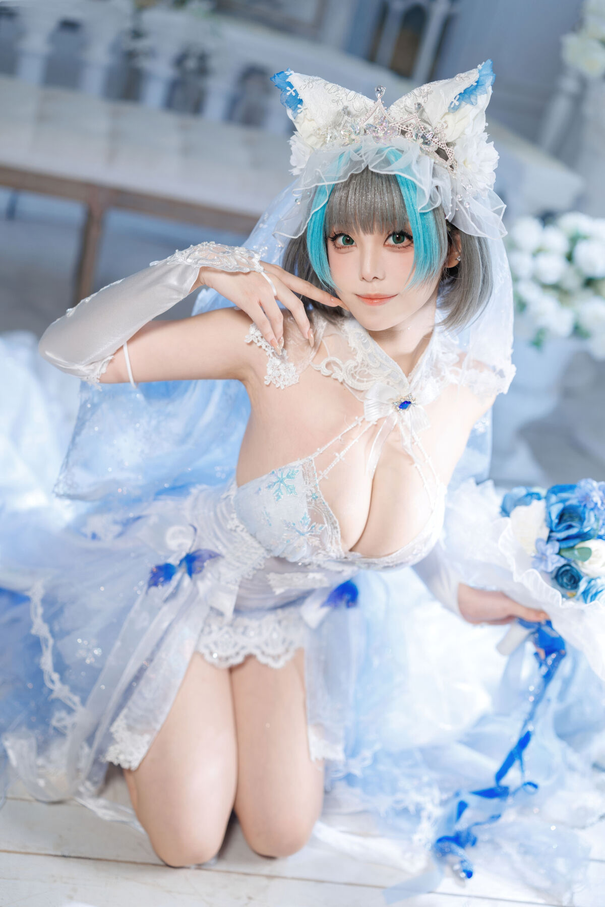 Coser@蜜汁猫裘 - 碧蓝航线 柴郡 花嫁 Part02
