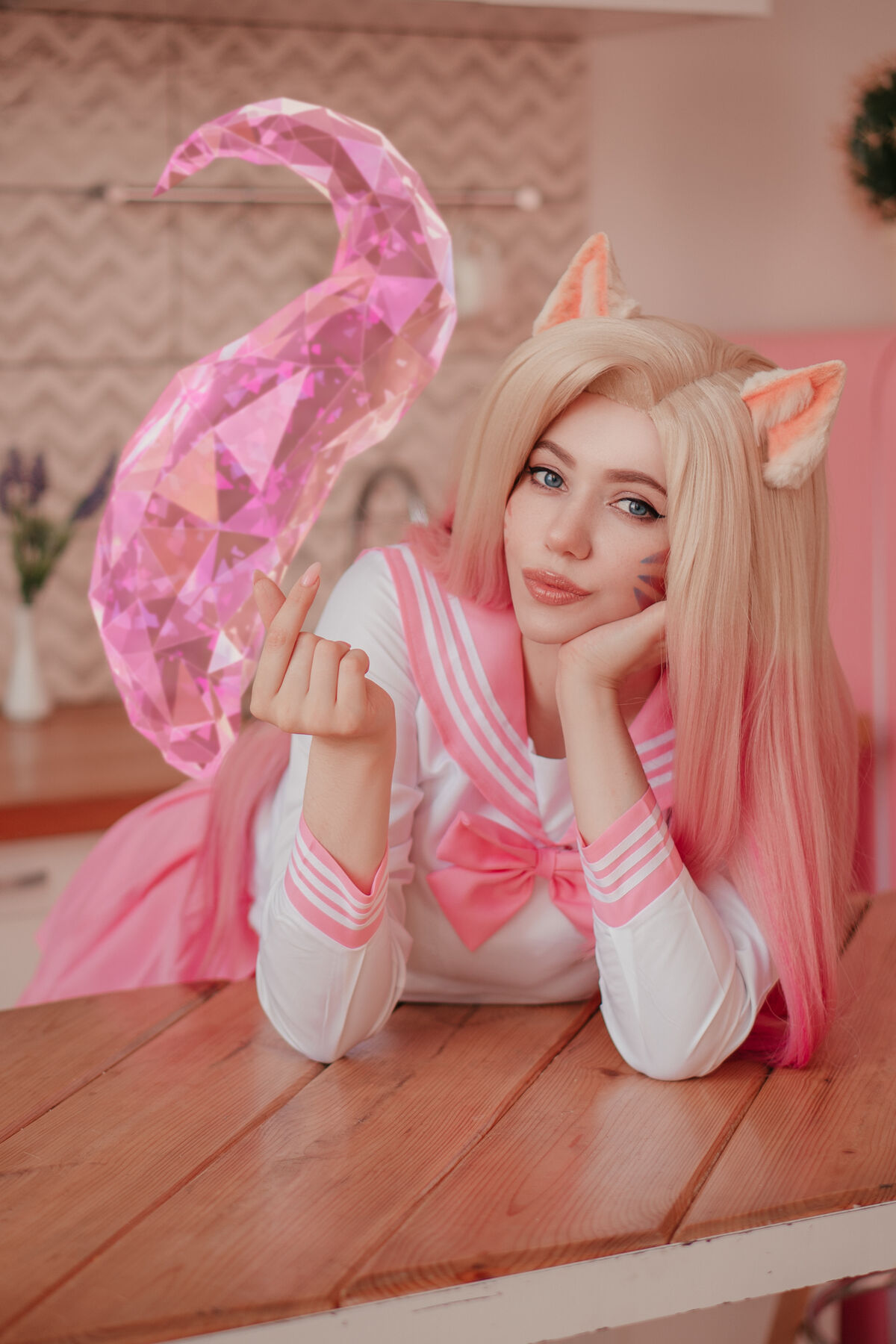 Coser@Alina Becker - Ahri Schoolgirl Part01