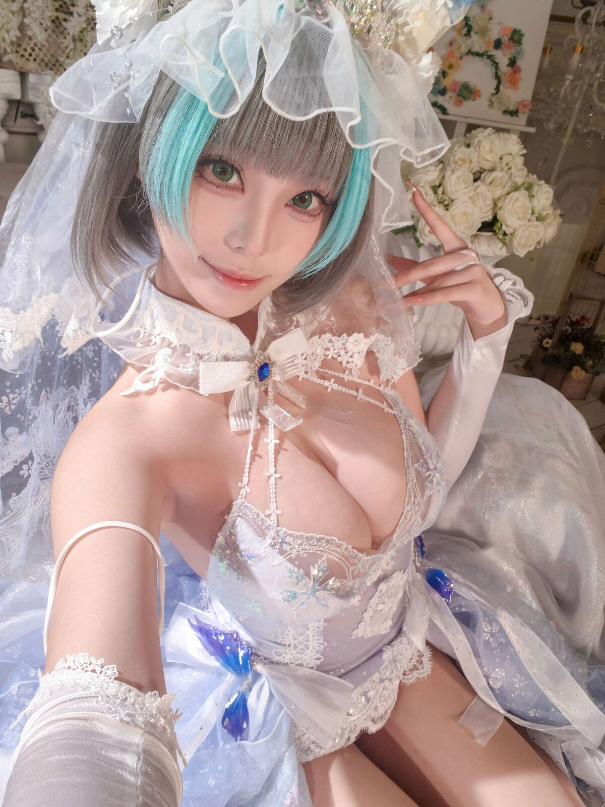 Coser@蜜汁猫裘 - 碧蓝航线 柴郡 花嫁 Part01