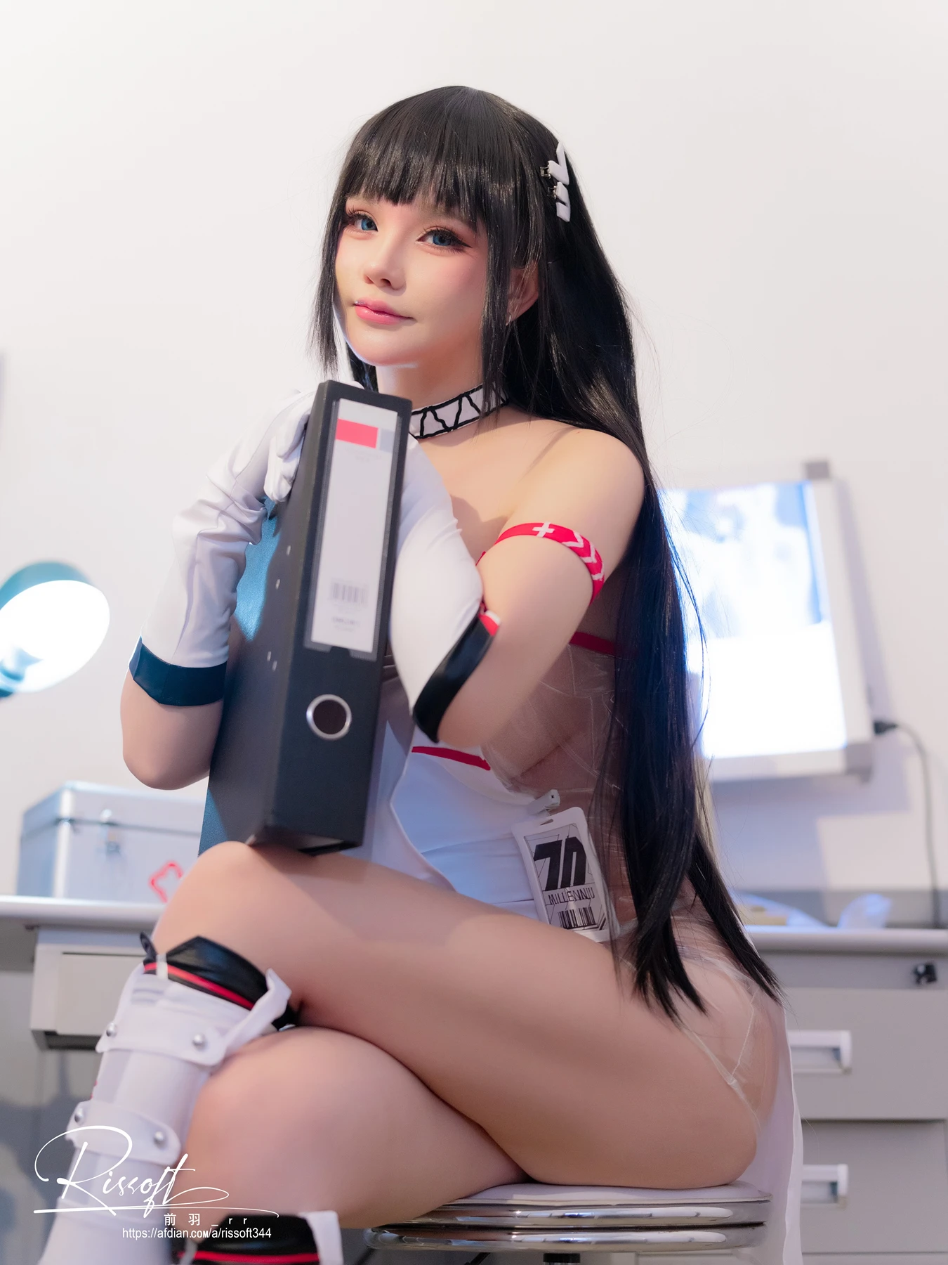 Cosplay 前羽_rr – 調月リオ Nurse .ver – ブルーアーカイブ