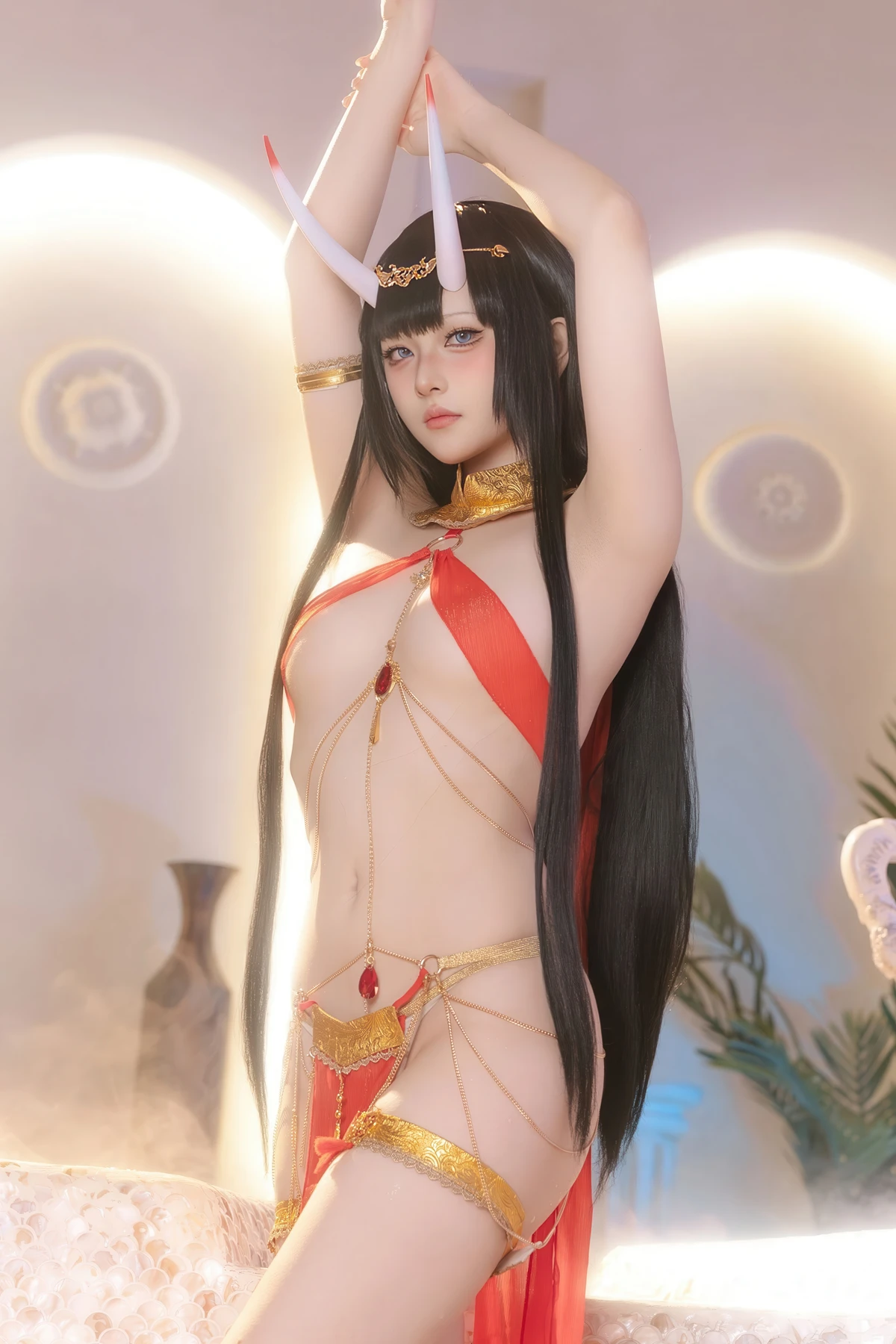 Cosplay 屿鱼 – 碧蓝航线 能代 赤纱浴影