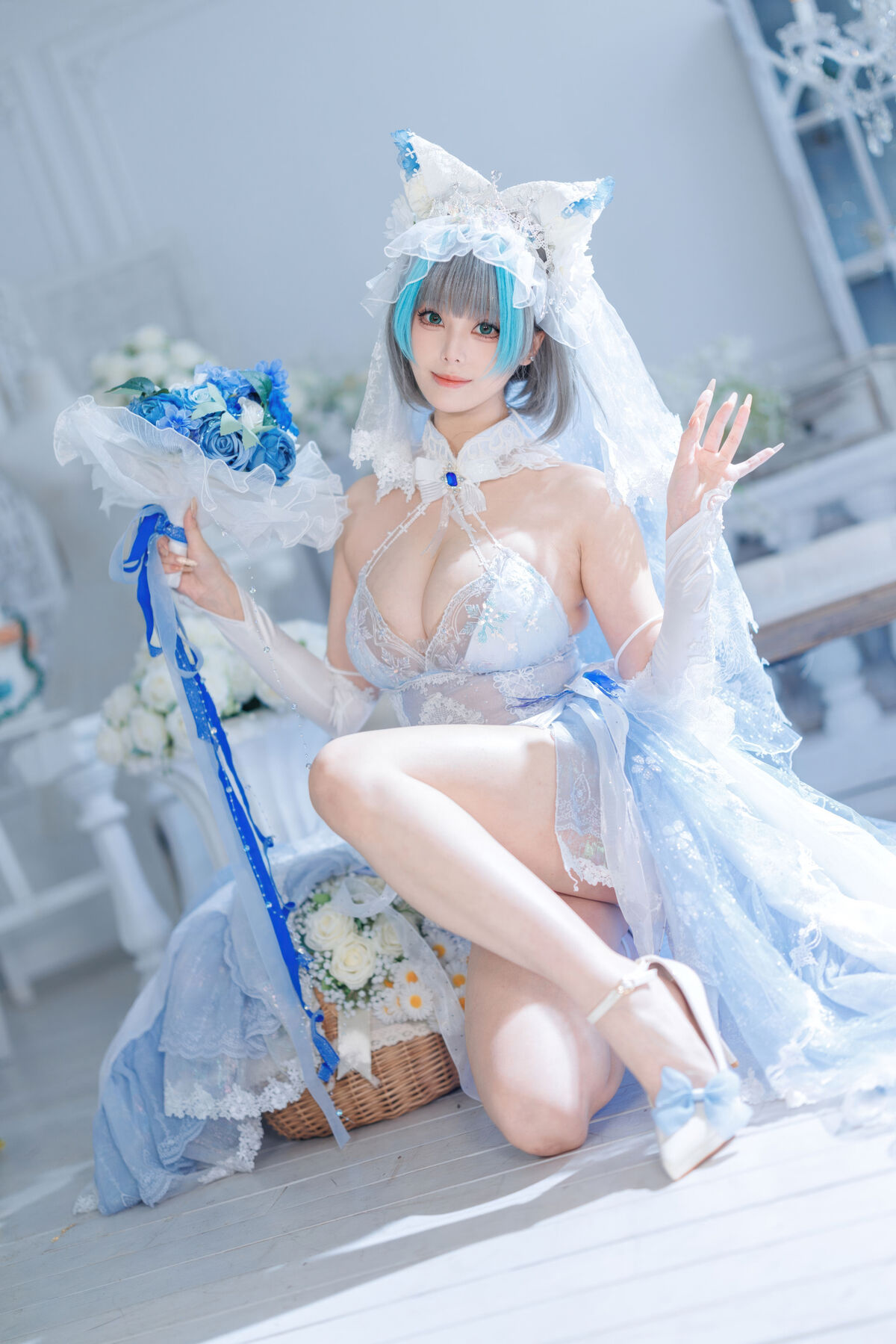 Coser@蜜汁猫裘 - 碧蓝航线 柴郡 花嫁 Part01