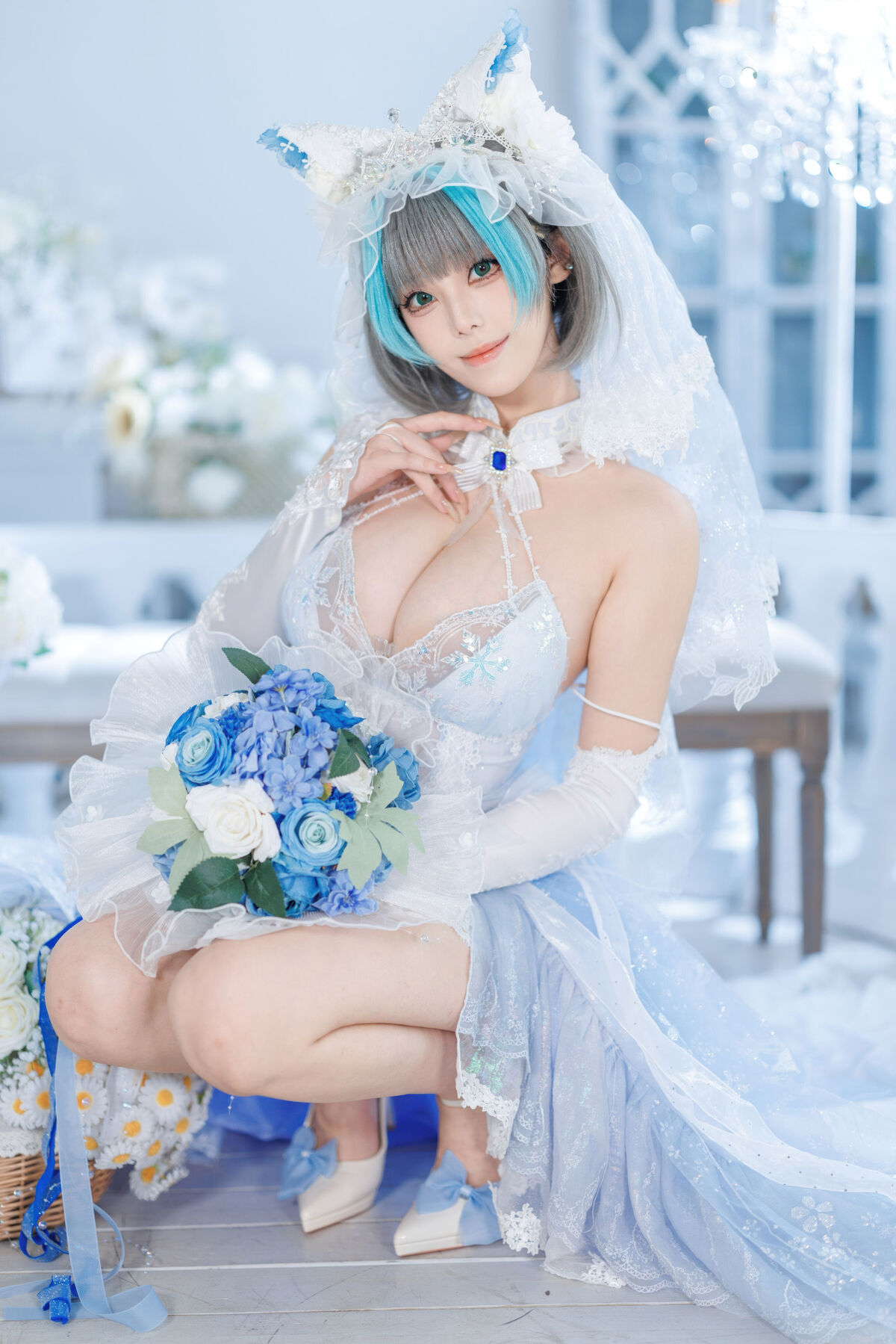 Coser@蜜汁猫裘 - 碧蓝航线 柴郡 花嫁 Part01