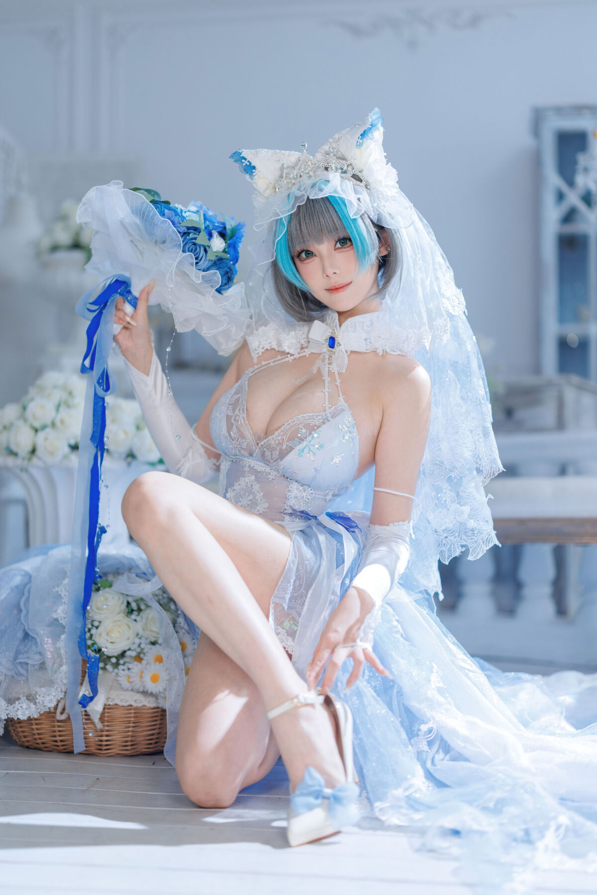 Coser@蜜汁猫裘 - 碧蓝航线 柴郡 花嫁 Part01