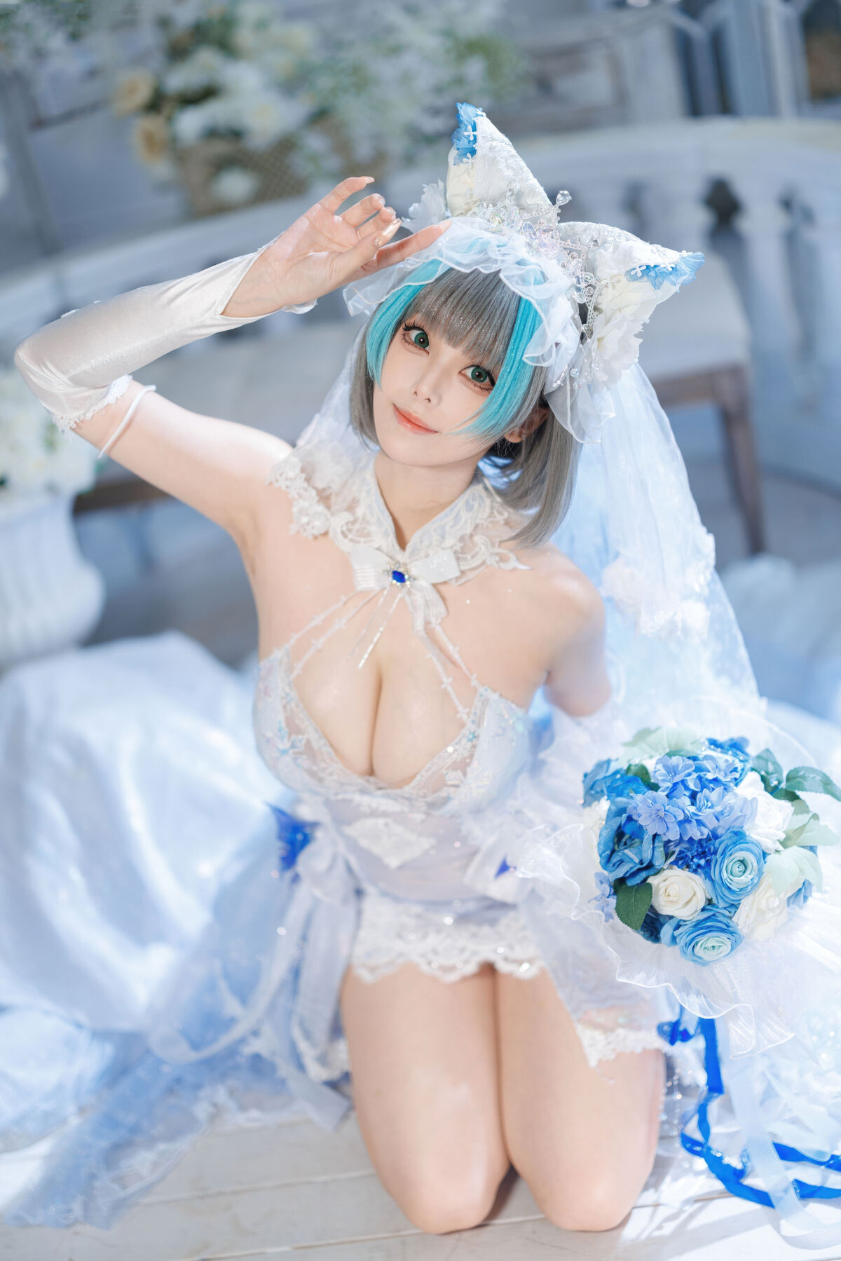 Coser@蜜汁猫裘 - 碧蓝航线 柴郡 花嫁 Part02