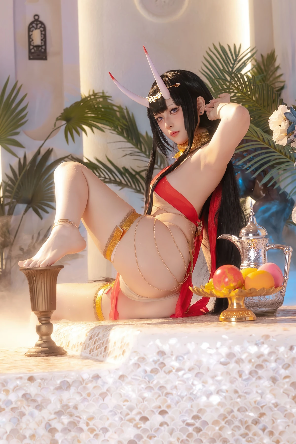 Cosplay 屿鱼 – 碧蓝航线 能代 赤纱浴影