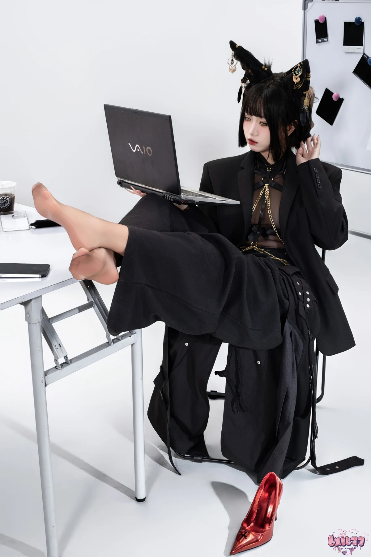 Cosplay 柒柒要乖哦 – 黑·阿努比斯 Set.02