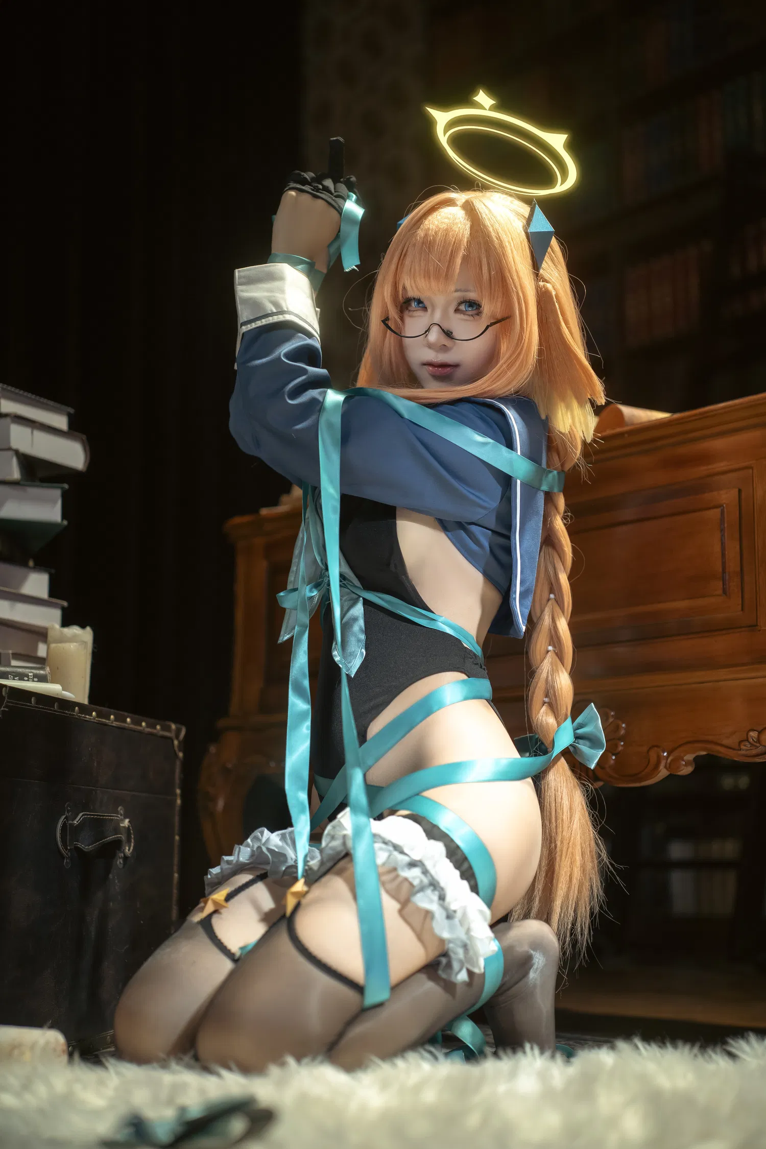 [Cosplay] 矢量鱼 蔚蓝档案 圆堂志美子