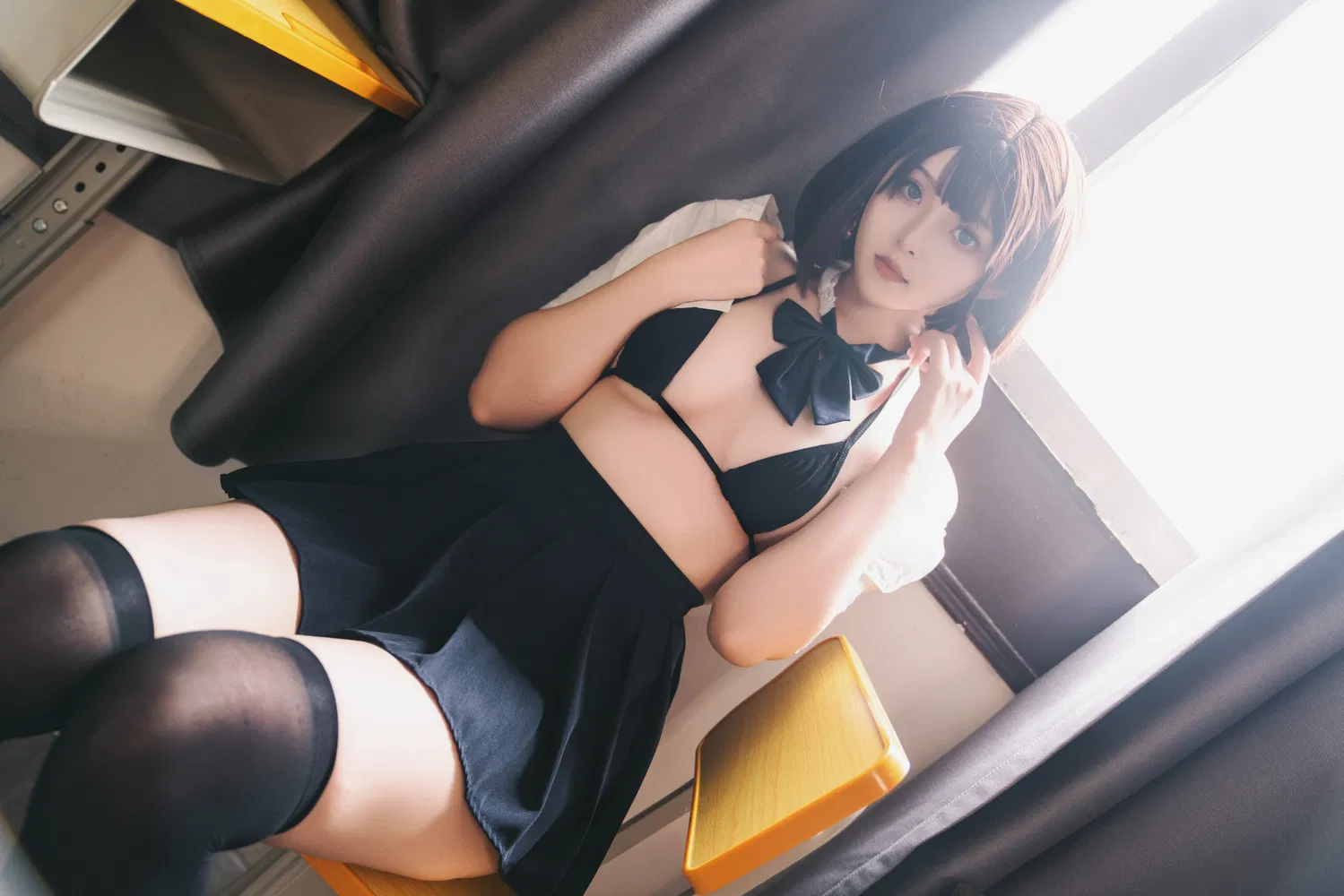 [Cosplay] 星澜是澜澜叫澜妹呀&Natsuko夏夏子 补习老师的惩罚