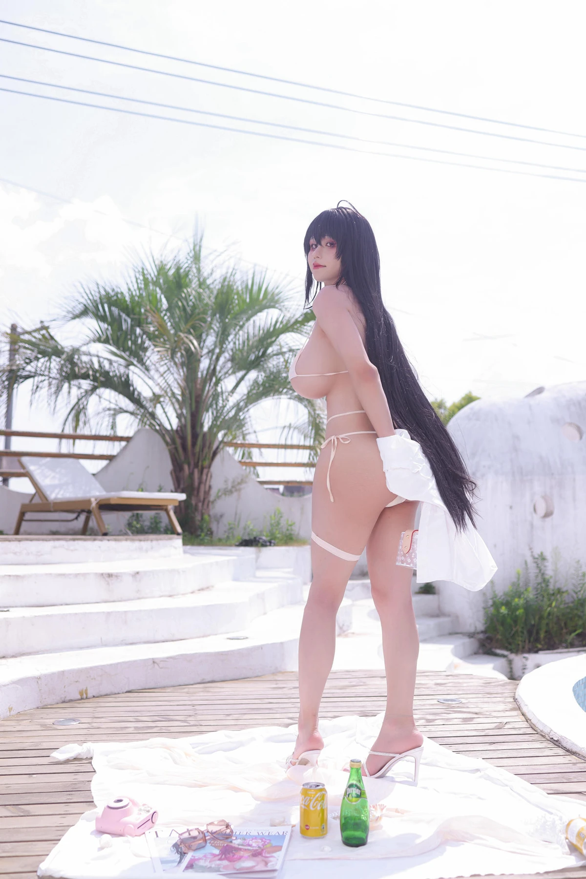 Cosplay 桜满三时 – 碧蓝航线 大凤 泳装 Set.01