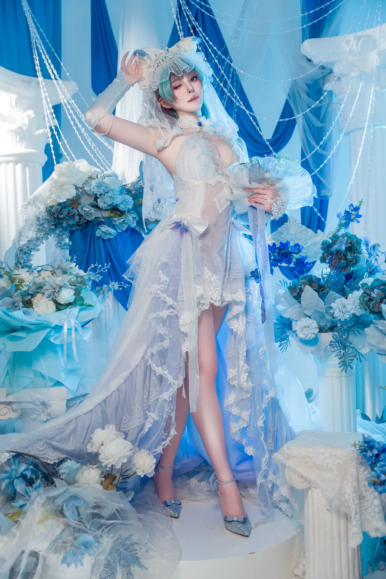 [Cosplay] Natsuko夏夏子 碧蓝航线 柴郡婚纱