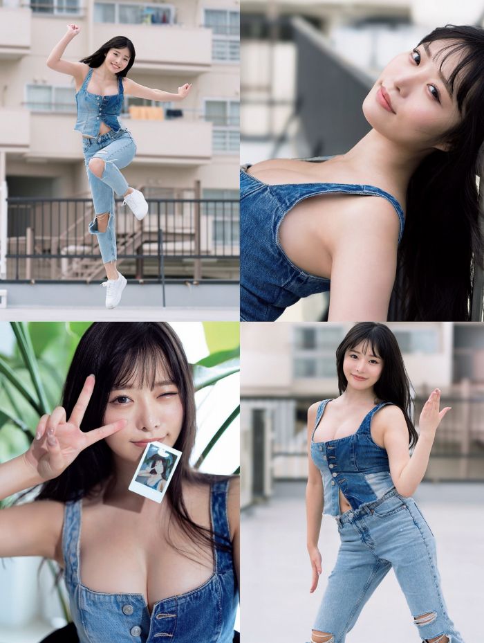 高鶴桃羽 激かわボインな水着グラビア画像！