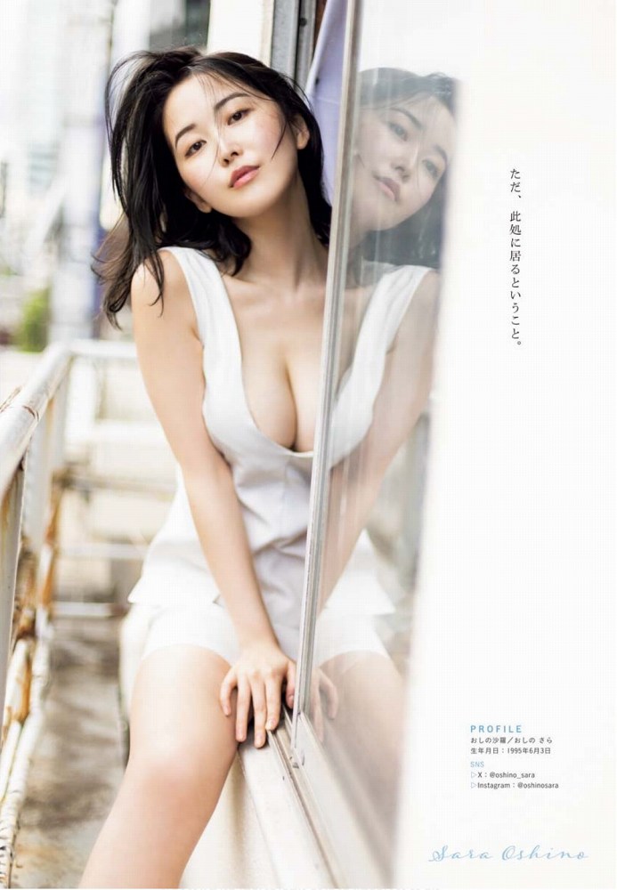 おしの沙羅 Gカップボインの水着グラビア画像！