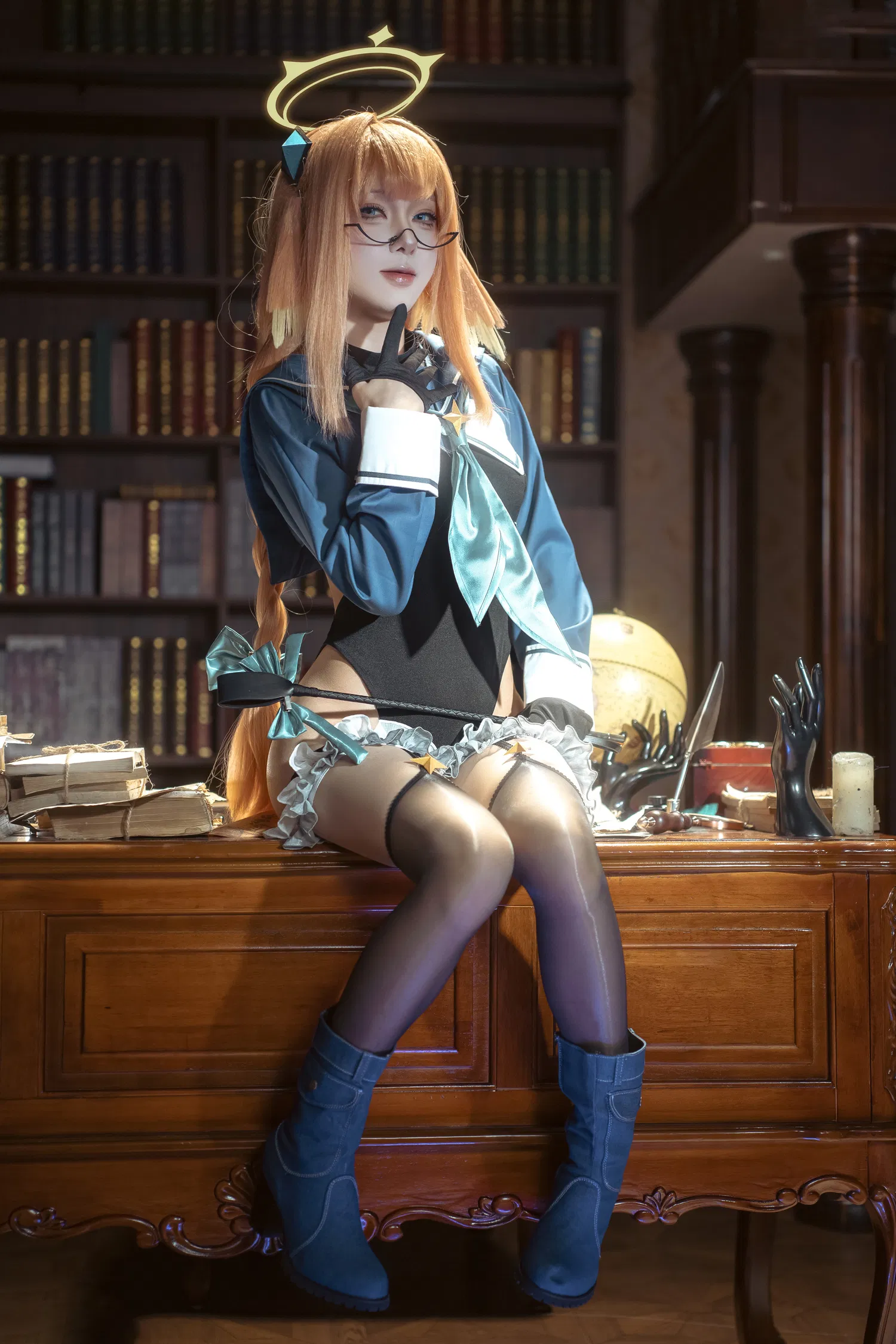 [Cosplay] 矢量鱼 蔚蓝档案 圆堂志美子