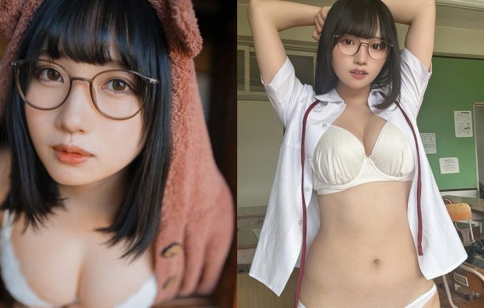 小倉あずさ 巨乳レイヤーの水着グラビア画像！