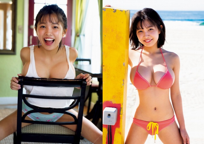 寺本莉緒 Gカップおっぱいの水着グラビア画像！