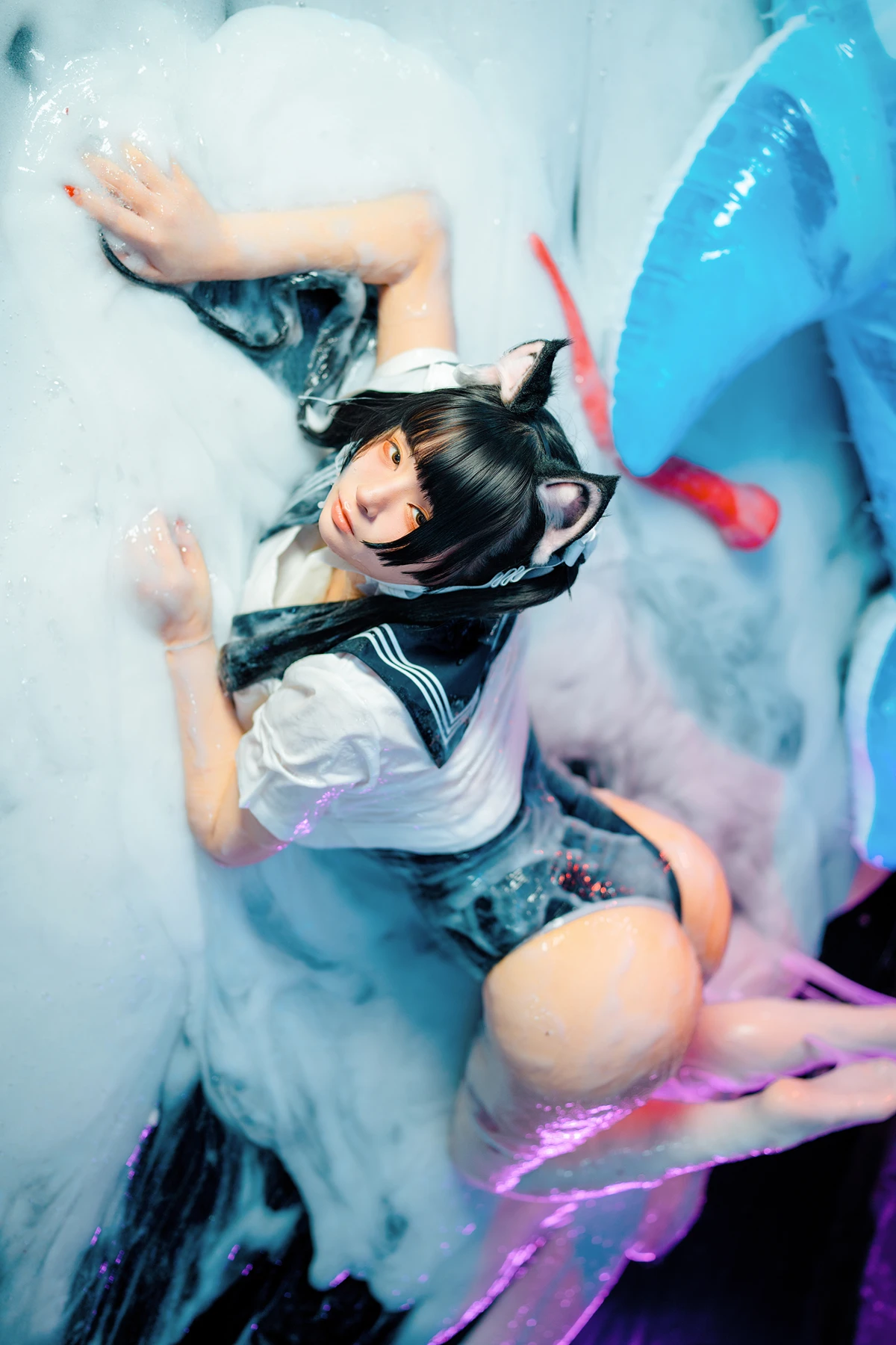 Cosplay 落落Raku – 邋遢小猫 Messy Kitty