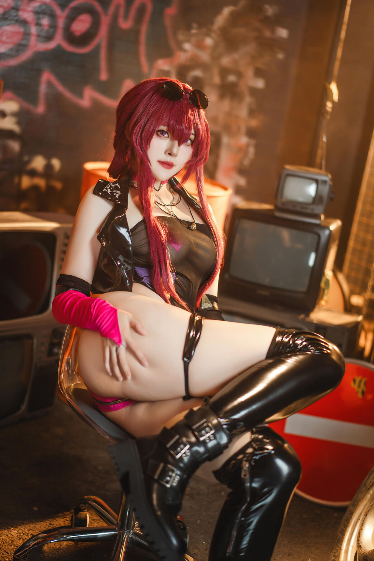 Coser@Natsuko夏夏子 - 崩坏·星穹铁道 卡芙卡 朋克同人