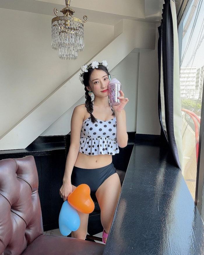 澄田綾乃 はみ出るFカップの水着グラビア画像！