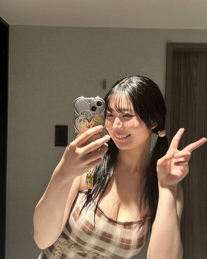 秋田そな Gカップボインの水着グラビア画像！