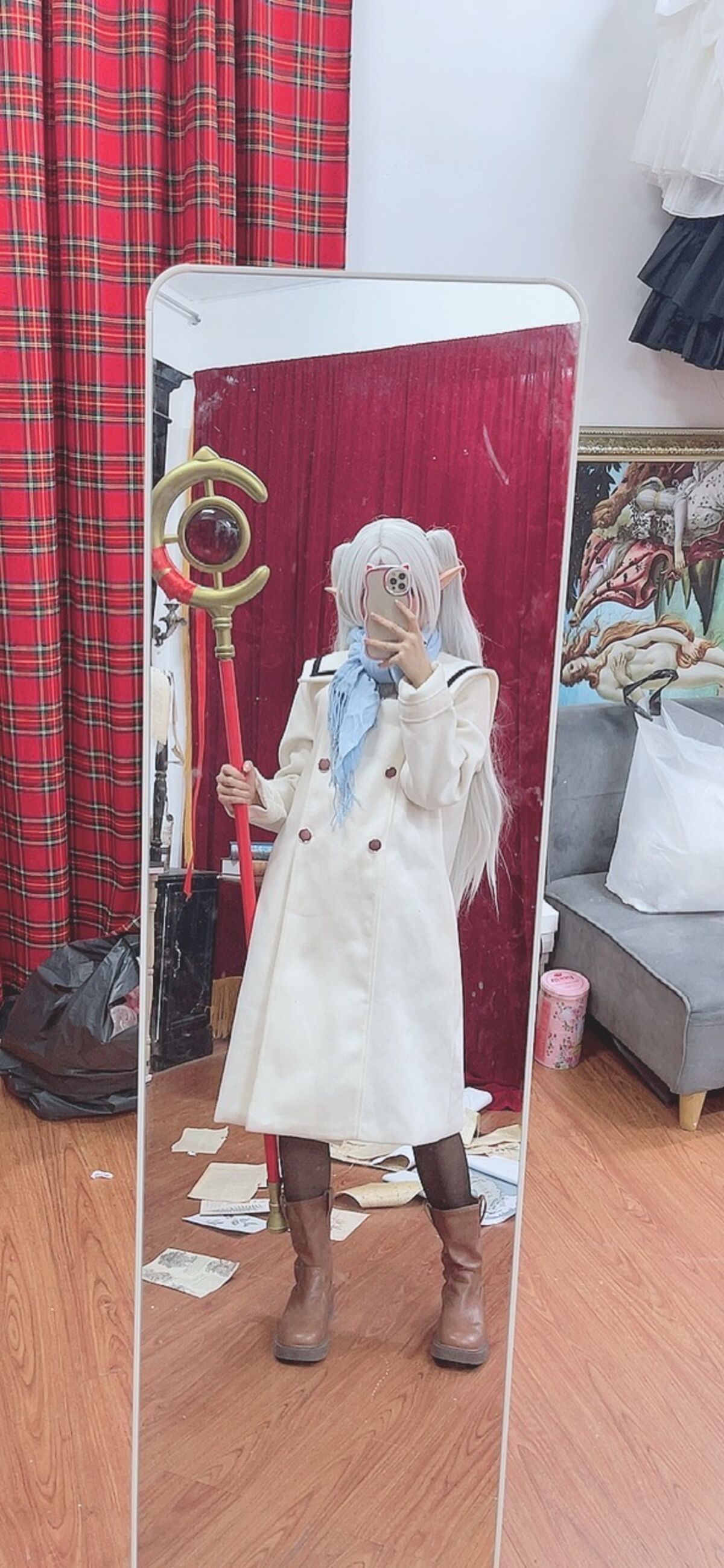 Coser@PoppaChan - Frieren Winter 芙莉莲·黑丝短靴冬装 S