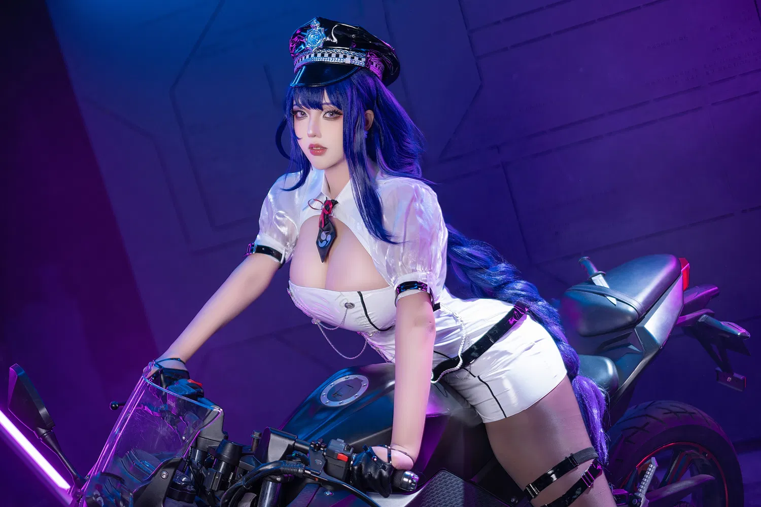 [Cosplay] 菌烨tako - 原神 雷电将军赛车