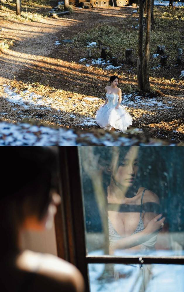 澄田綾乃 はみ出るFカップの水着グラビア画像！