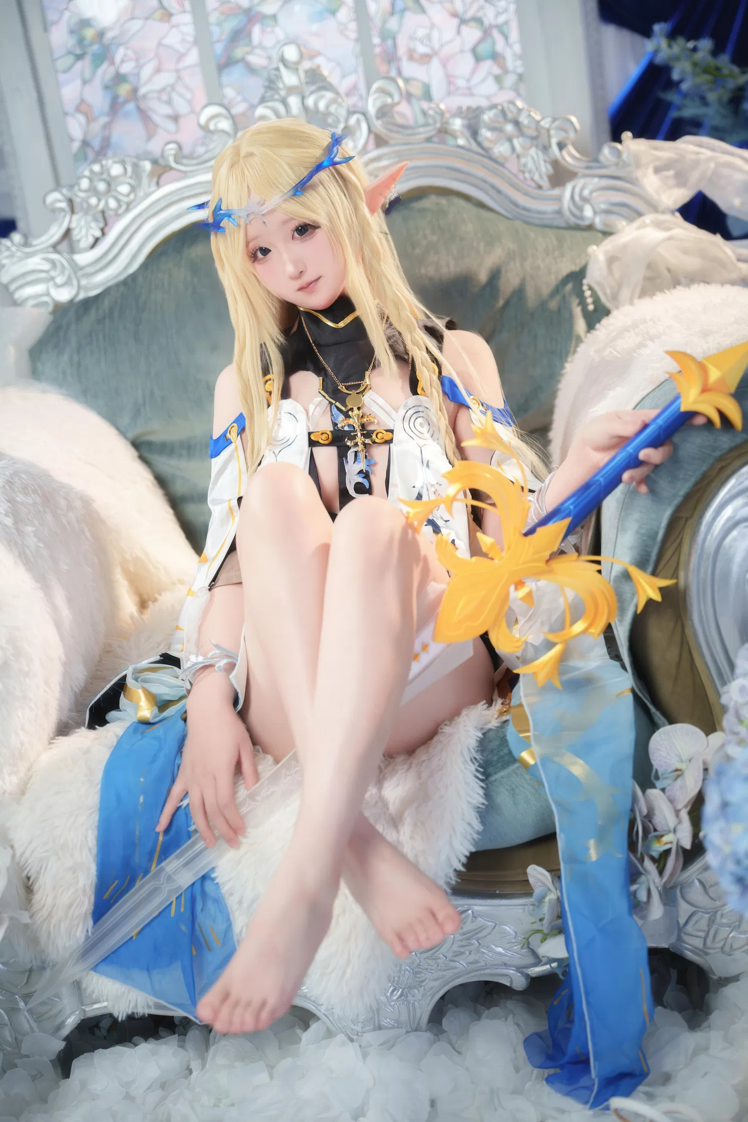[Cosplay] Seele麦麦 - 鸣潮 菲比&卡提希娅·蓝色花海物语