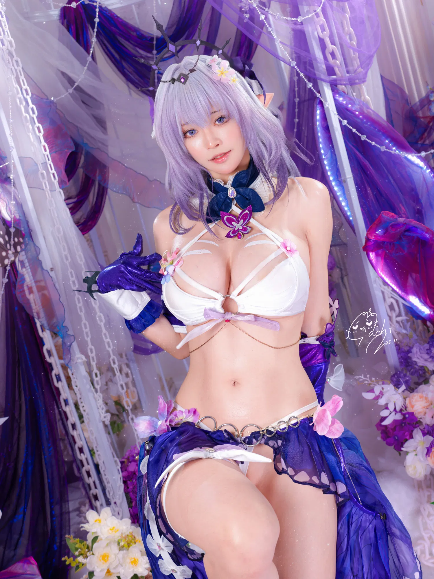 [Cosplay] Machi馬吉 ？？？？キャストリス水着？？？？聖女の裏の危ない姿？？？？第二弾